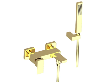 VITA DUE 35002 - Wall-mounted bathtub mixer with hand shower by Rubinetterie Frattini - view 3